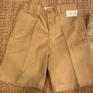 3 pair Lands’ End khaki shorts Boys 12 NWT